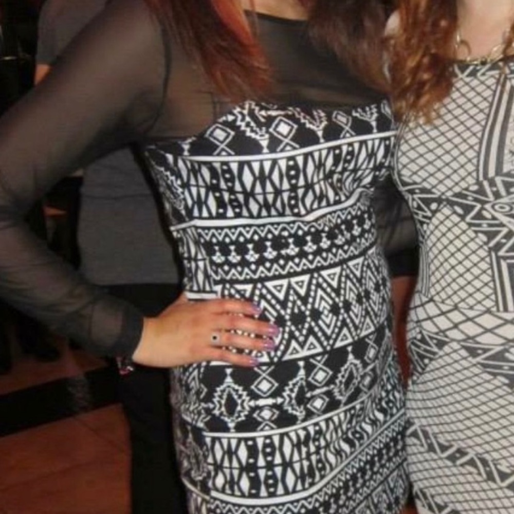 Tribal body on dress